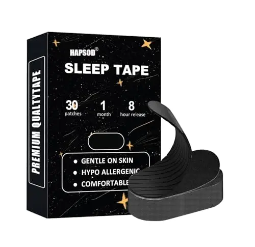 Hapsod Black Premium Tape designed for mouth taping during sleep