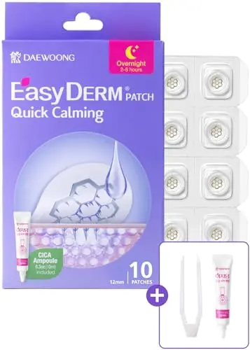 EasyDerm magnesium pimple patches with ampoule for calming
