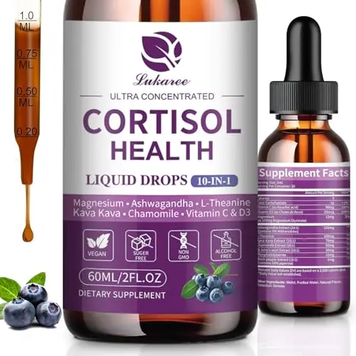 Lukaree cortisol supplement liquid drops bottle