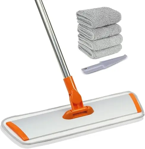 Conliwell 17.5 inch microfiber mop for hardwood and vinyl floors