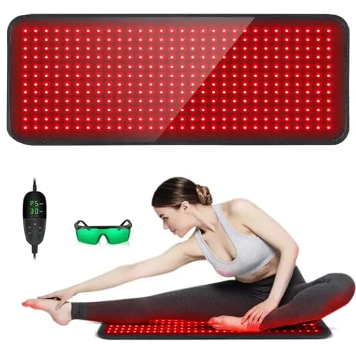 SHEVIEW large red light therapy pad for back and shoulder pain