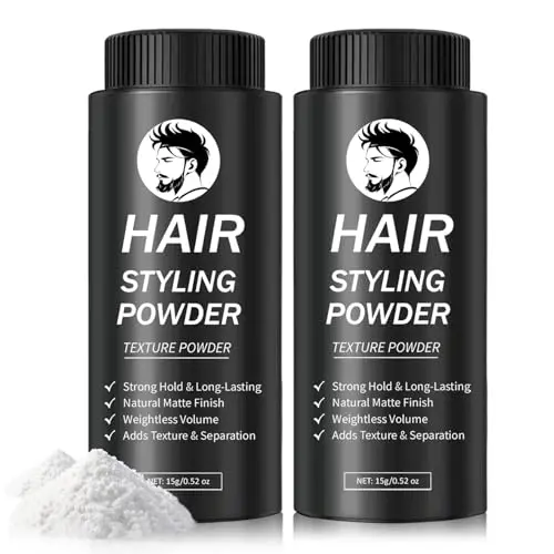 DAMUSI Hair Styling Powder package for men and women