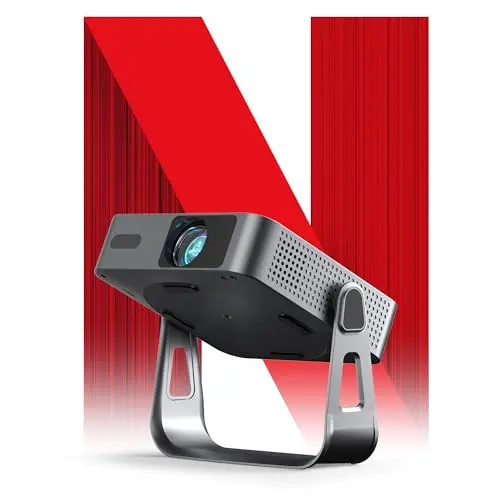 VOPLLS mini projector with compact design and Netflix support