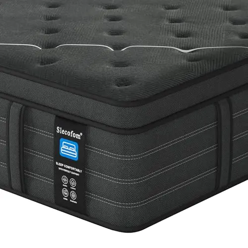 LUCKYVO extra firm hybrid mattress with dual-sided design