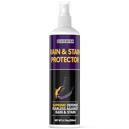 Pixiewink shoe protector spray bottle showing even application