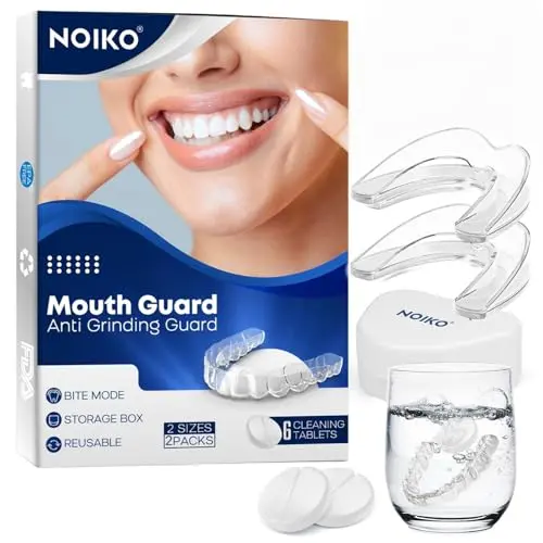 NOIKO teeth grinding mouth guard with cleaning tablets