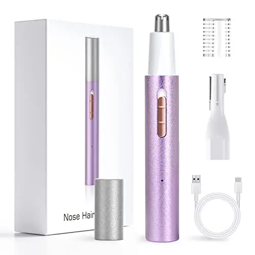 Ginity multicolor nose and eyebrow trimmer compact design