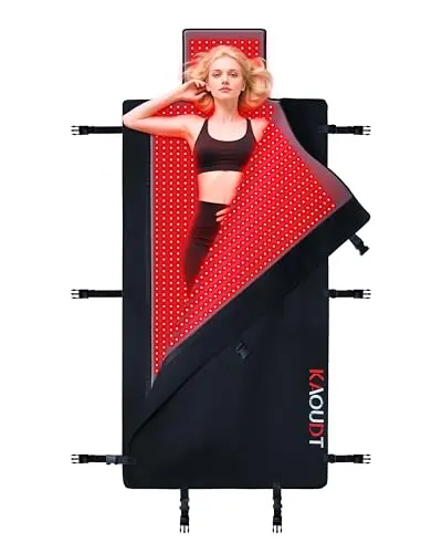 Kaoudt medical grade red light therapy mat for home use