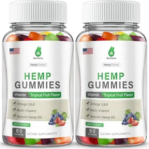 MAXHEMP Organic Hemp Gummies for anxiety relief