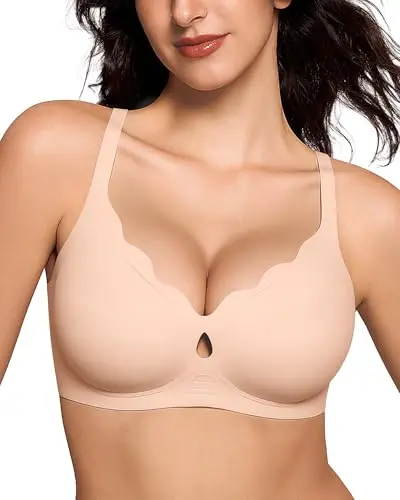 Wireless wave push up bra with water drop design and jelly strip