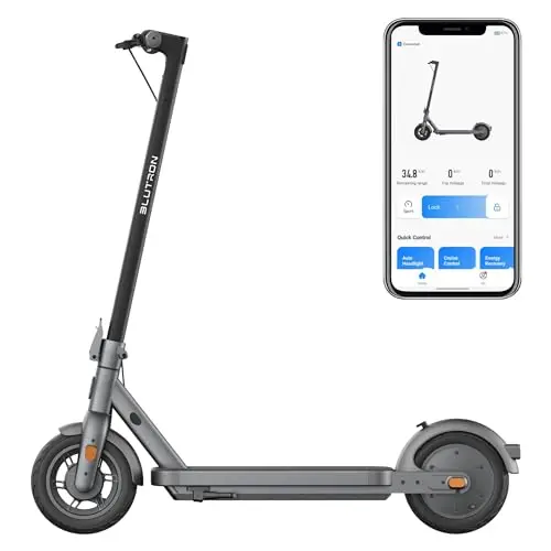 Blutron S65 electric scooter with long range and tubeless tires