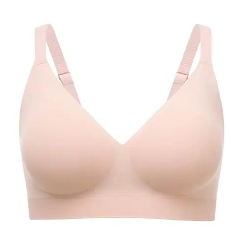 Momcozy CoolFit wireless bra with jelly strip technology in slate blue