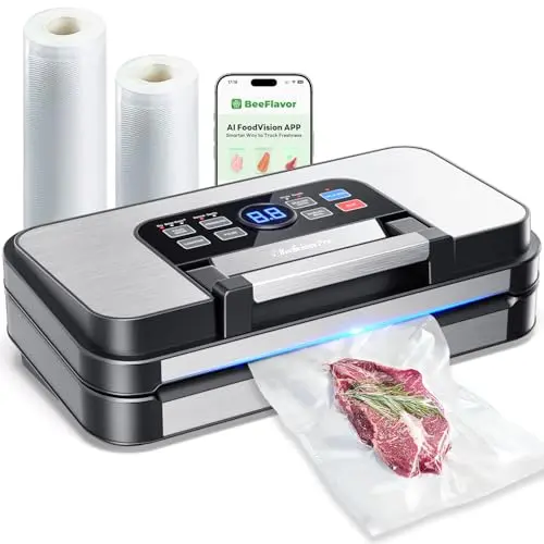 Beelicious Pro 95Kpa vacuum sealer in green with double seal feature