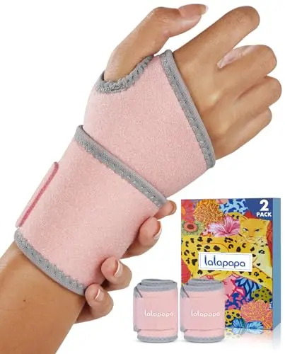 Lalapapa 2-pack wrist brace in pink