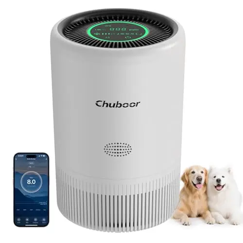 Chuboor PJ08 white air purifier with app control