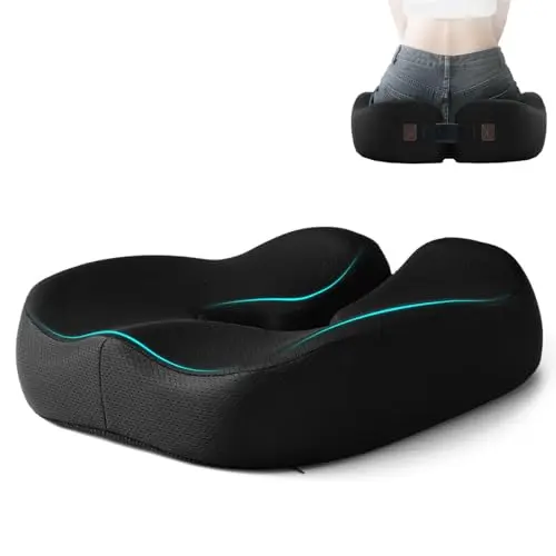 LSMColda orthopedic seat cushion with adjustable straps for custom fit