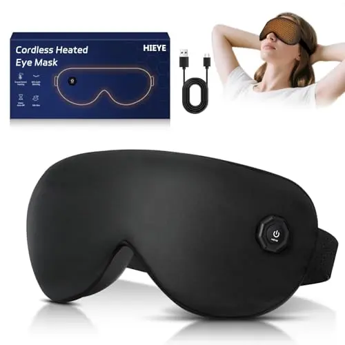 HIEYE cordless heated eye mask with graphene technology
