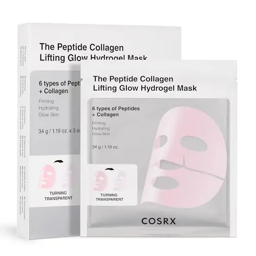 COSRX Pink Peptides hydrogel face masks