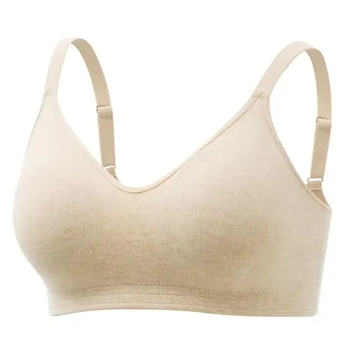Momcozy seamless cotton wireless bra