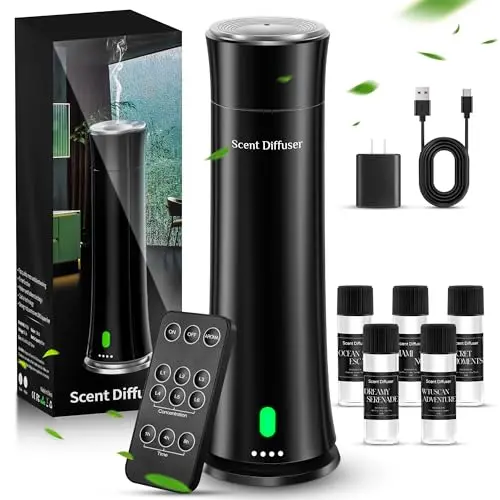 FLLUK hotel scent diffuser with elegant tower design and remote control