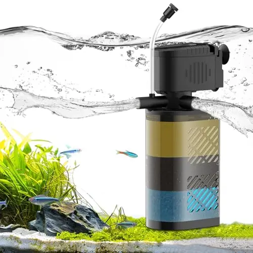 DEVOPET aquarium filter with dual outlet