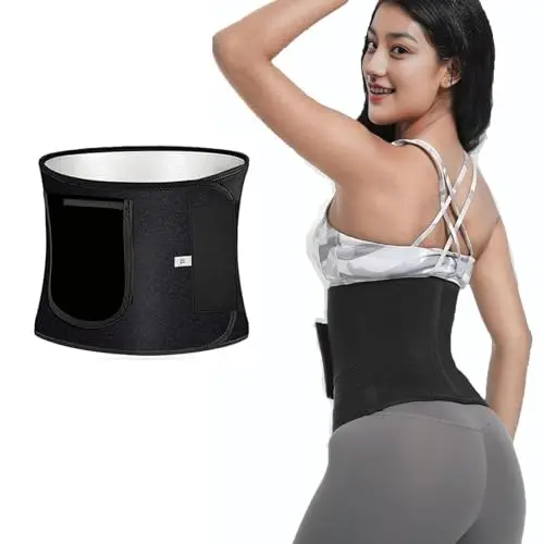 MGHLKF elastic sweat band for stomach weight loss and core stability