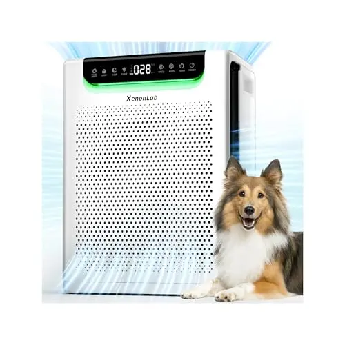 XENONLAB HAP607 bright white air purifier with control panel