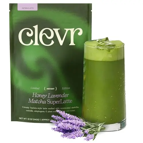 Clevr Blends Organic Honey Lavender Matcha SuperLatte Powder