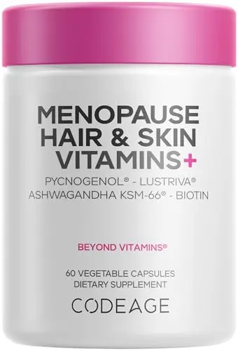 Codeage Menopause Hair and Skin vitamins bottle