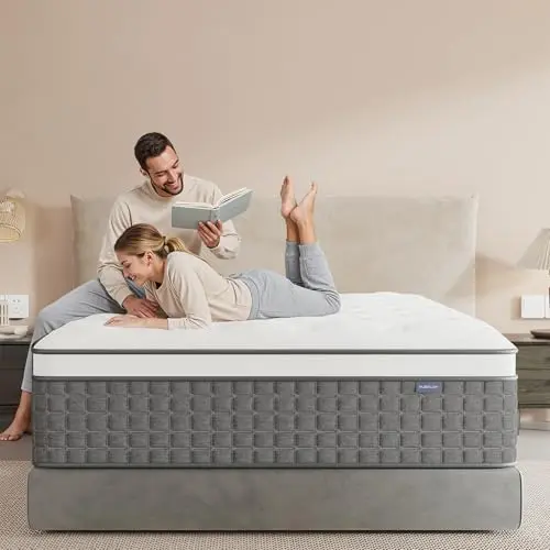 PUBPLON hybrid mattress with extra lumbar support for stomach sleepers