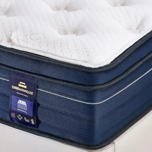DINBooonLUX hybrid king mattress with gel memory foam and pocket coils