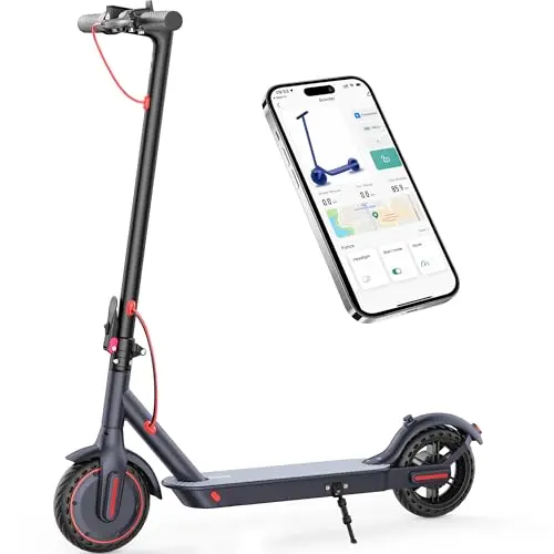 QLAWAY electric scooter with aluminum alloy frame and honeycomb tires