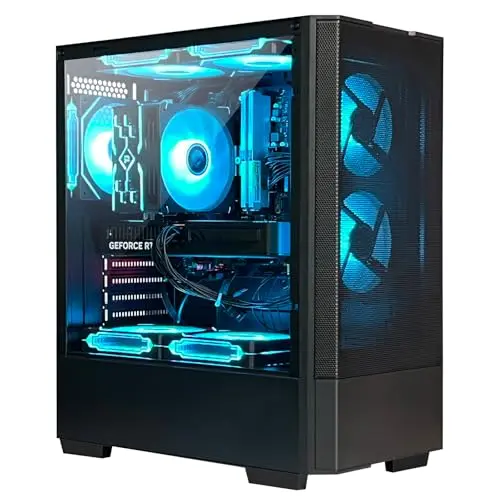 ZYNEEX gaming desktop PC with ARGB cooling and modern case design