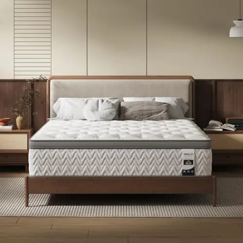 SLEEP100 14-inch hybrid queen mattress with enhanced shoulder and lumbar zones