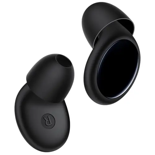 TOAPEX black silicone earplugs with multiple ear tips for sleeping