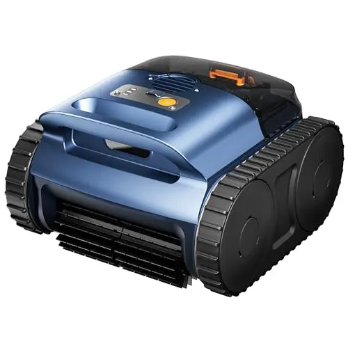Nepturox SAT25 robotic pool vacuum cleaning a pool with sonar navigation