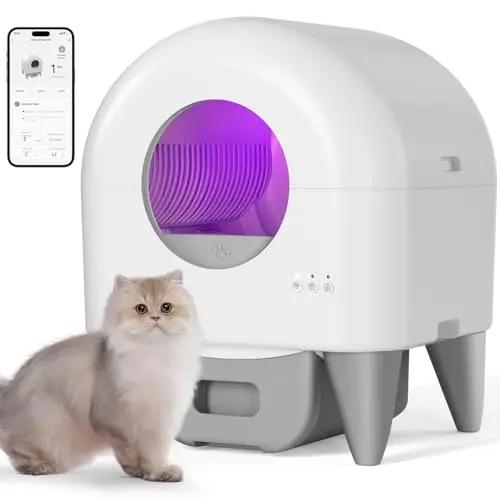 ECORUI automatic litter box with leak-proof features