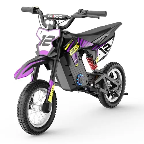 Rixoc DK-12 electric dirt bike with waterproof features and black frame