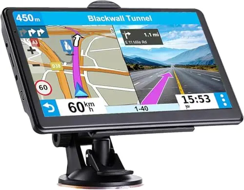 MRSXWPY 7-inch car GPS navigation system with turn-by-turn directions
