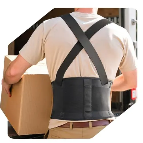 changenow work back brace with adjustable shoulder straps