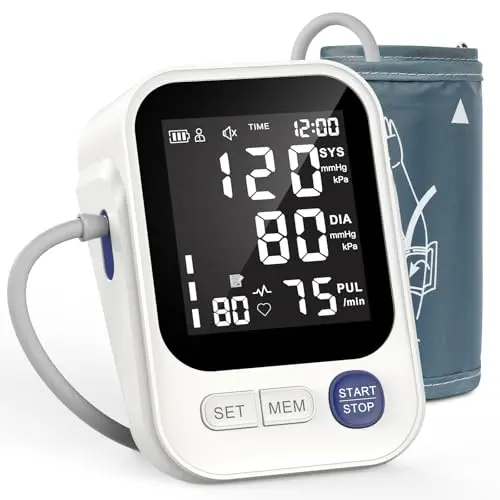 Suthin digital blood pressure monitor with ultra-clear LCD display and Type-C charging
