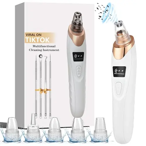 HSAND 2026 blackhead remover vacuum with digital screen and multiple probes