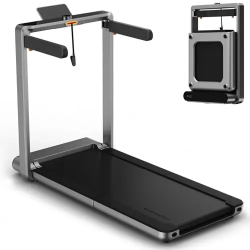 WALKINGPAD X214 Folding Treadmill in vertical storage position