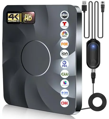 Sarhogy TV Antenna with long-range reception and signal booster