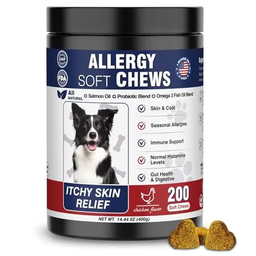 Taraxa dog allergy chews for itching skin relief and immune support