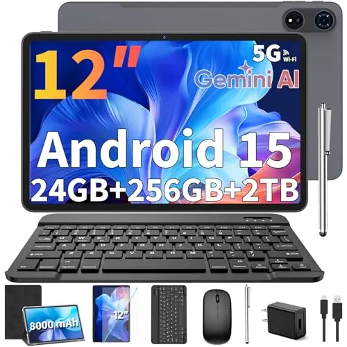 Relndoo 12-inch tablet with 2K display for photo editing