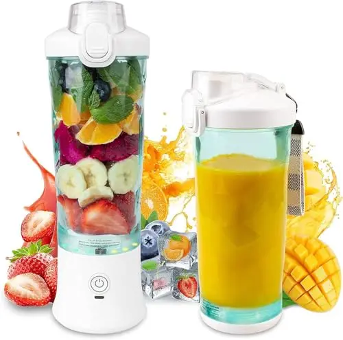 UPMSX portable blender with diamond pattern and silicone handle